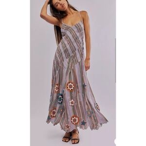 FREE PEOPLE  Shooting Star Maxi Dress SIZE L